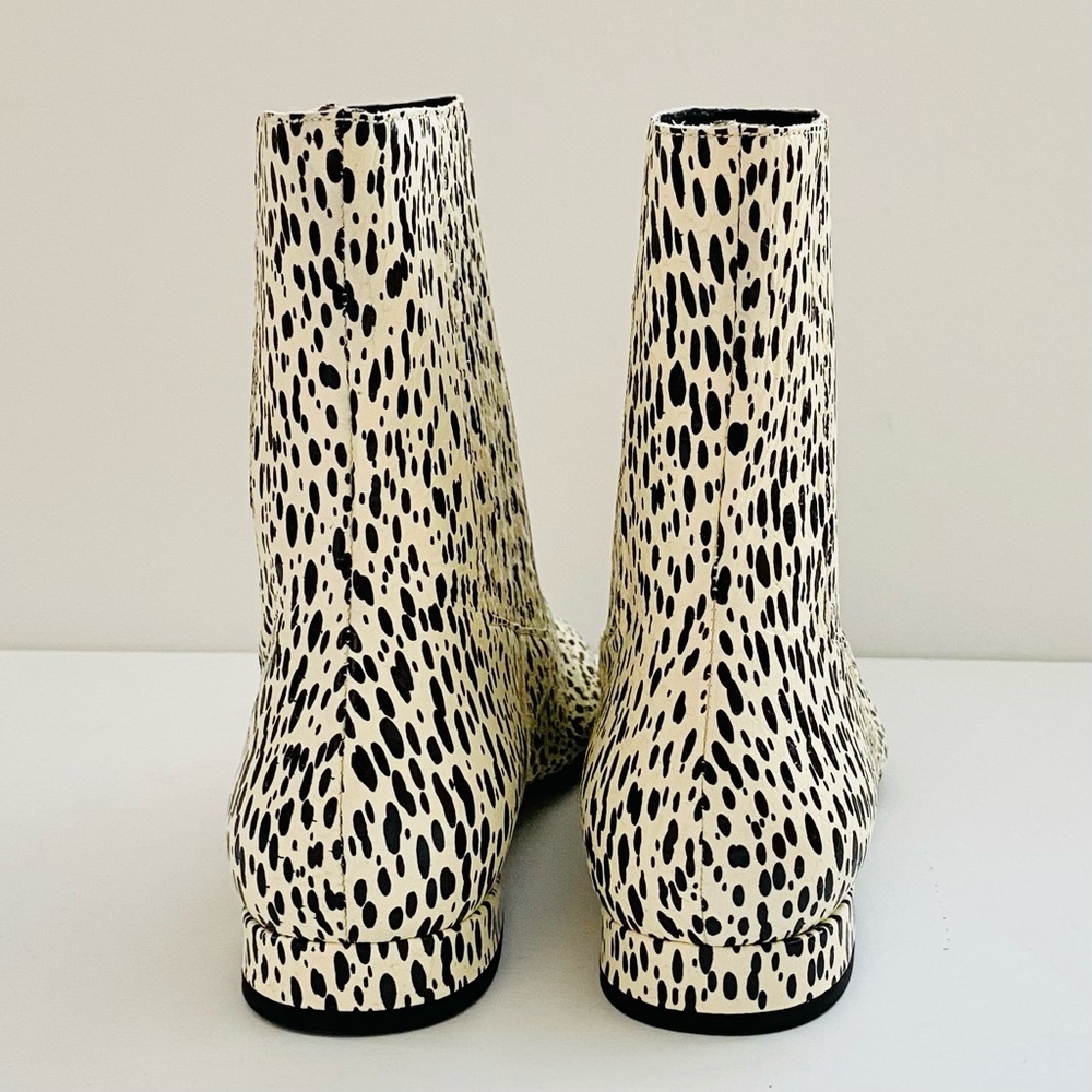 Kenzo Black and White Ankle Boots - Picture 6 of 9